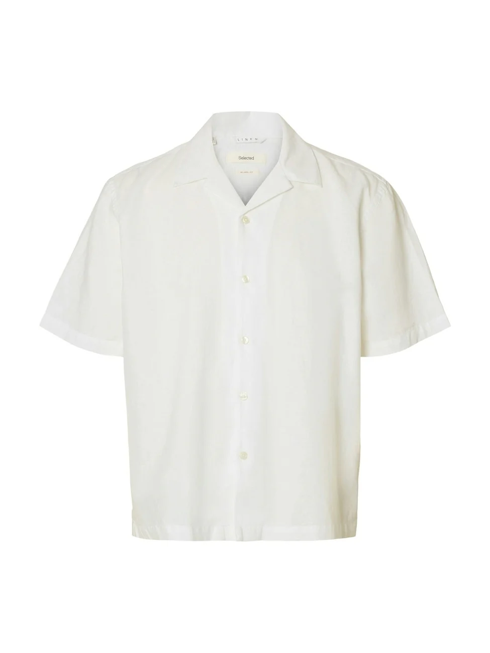 Casper clay lin skjorte - bright white