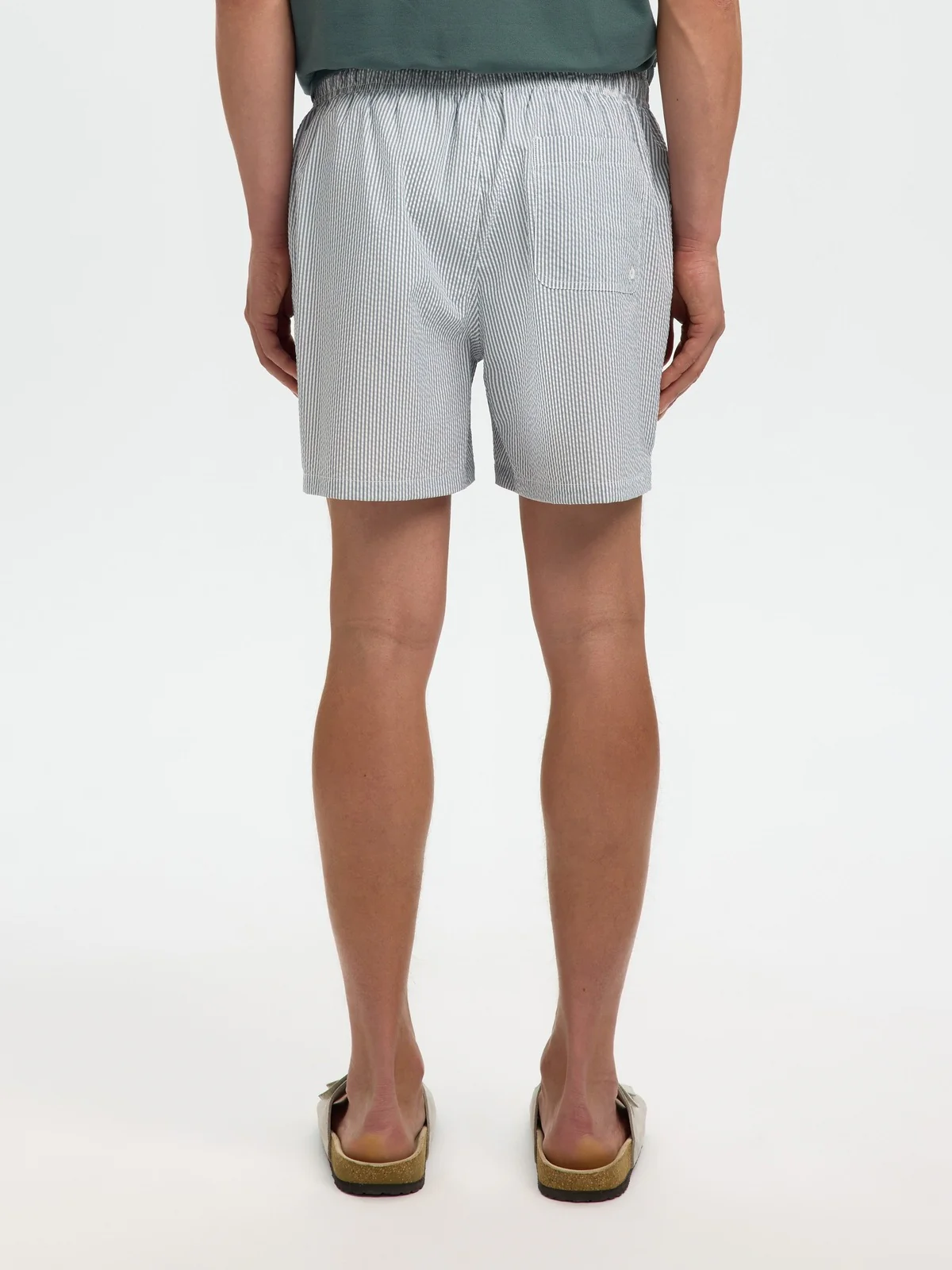 Cooper seersucker badeshorts - blue mirage - Image 4