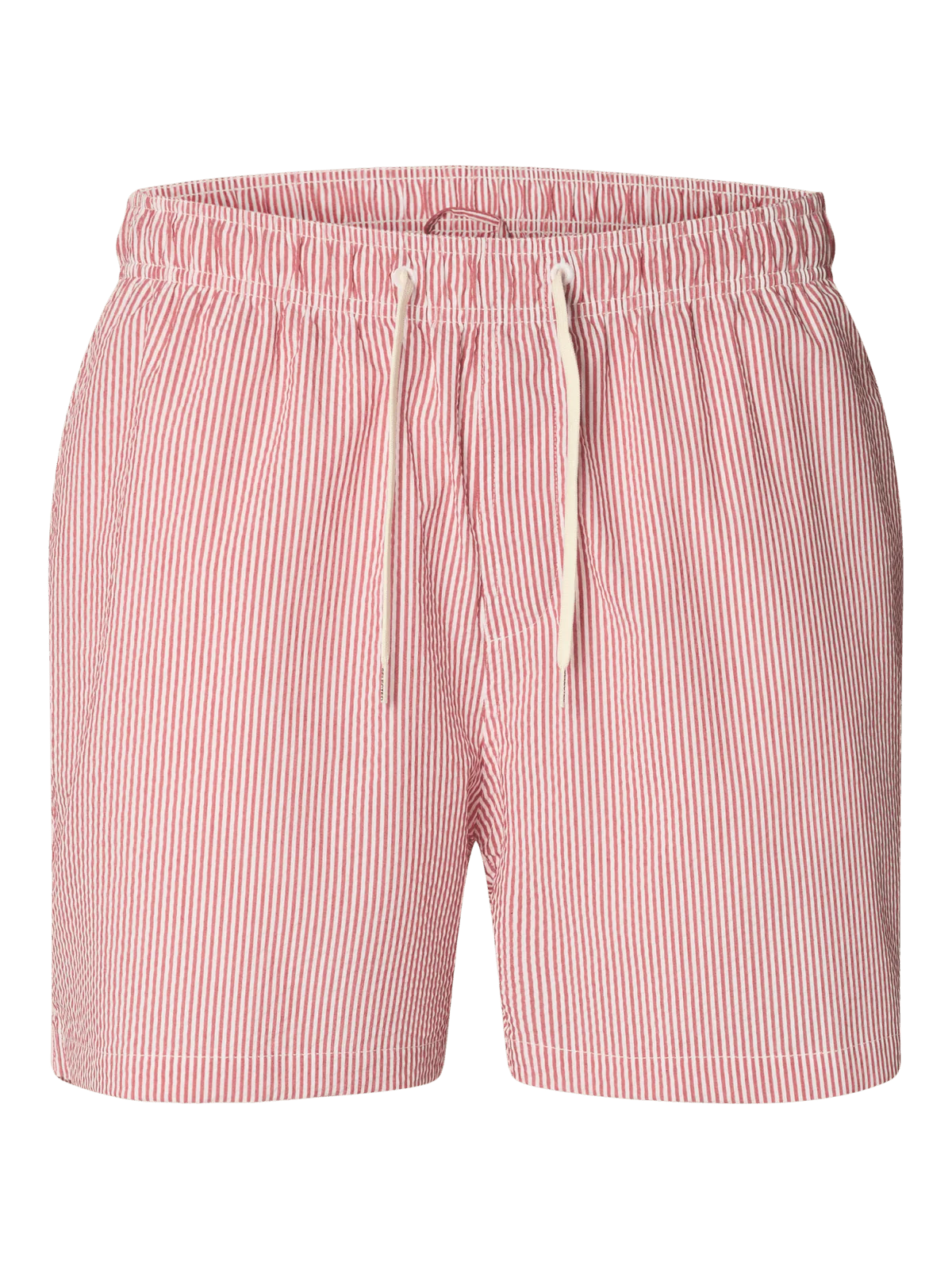 Cooper seersucker badeshorts - poinsettia