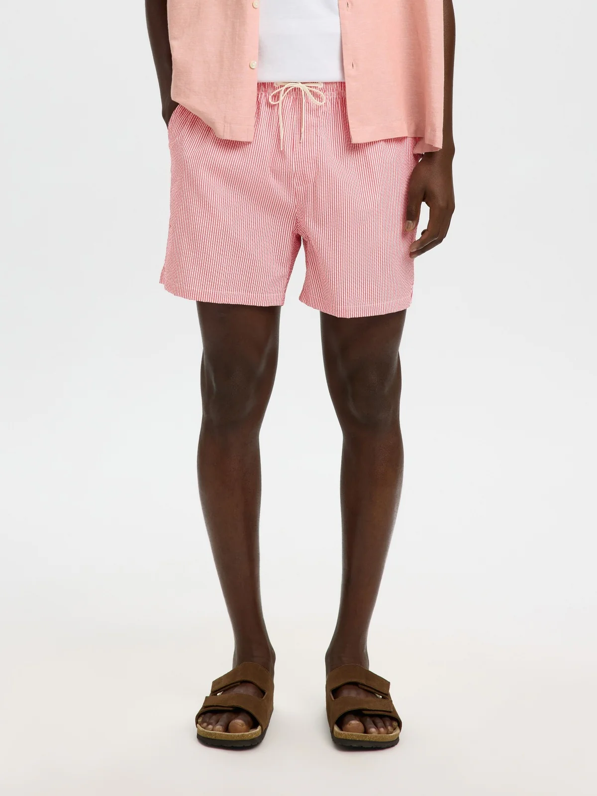 Cooper seersucker badeshorts - poinsettia - Image 2