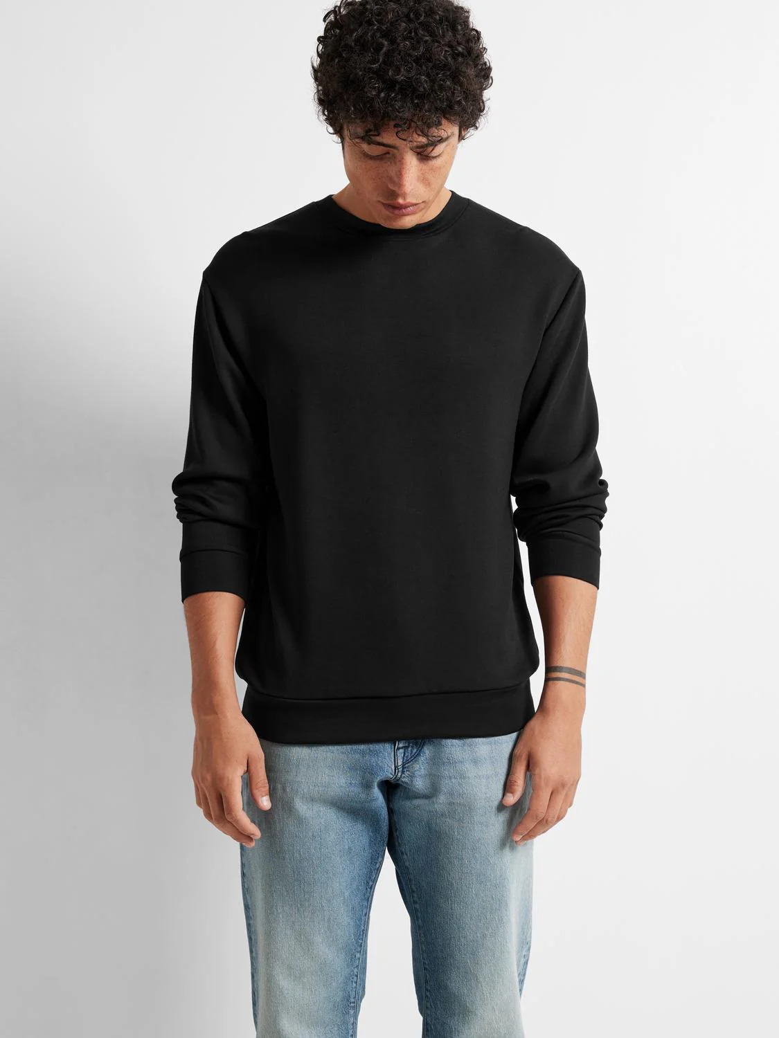 Emanuel soft crew neck genser - black - Image 6