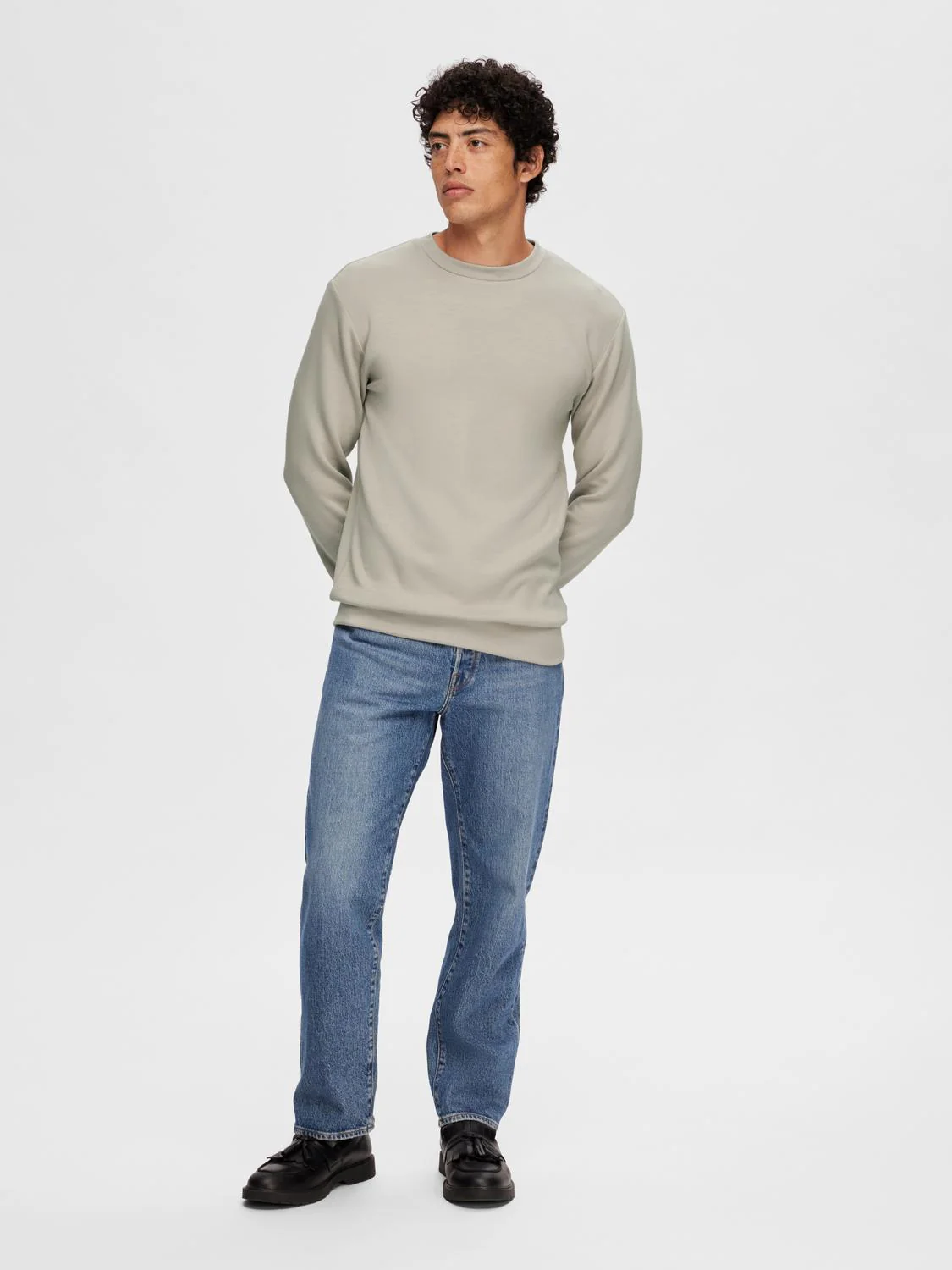 Emanuel soft crew neck genser - pure cashmere - Image 3