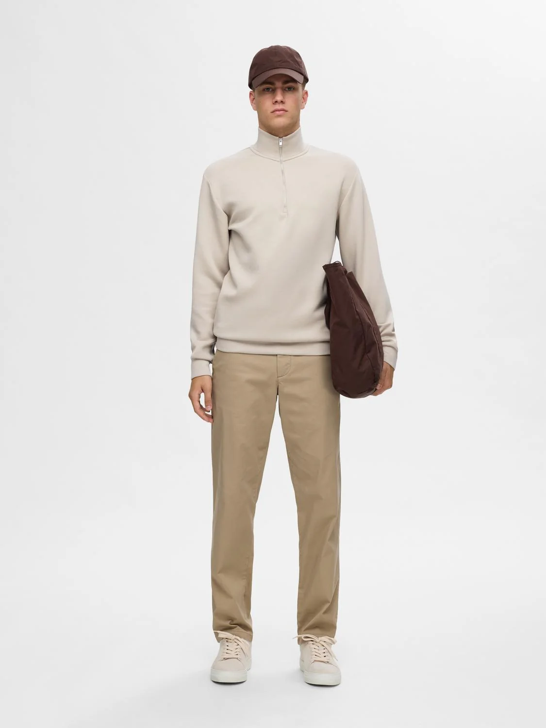 Emanuel soft zip high neck - pure cashmere - Image 2