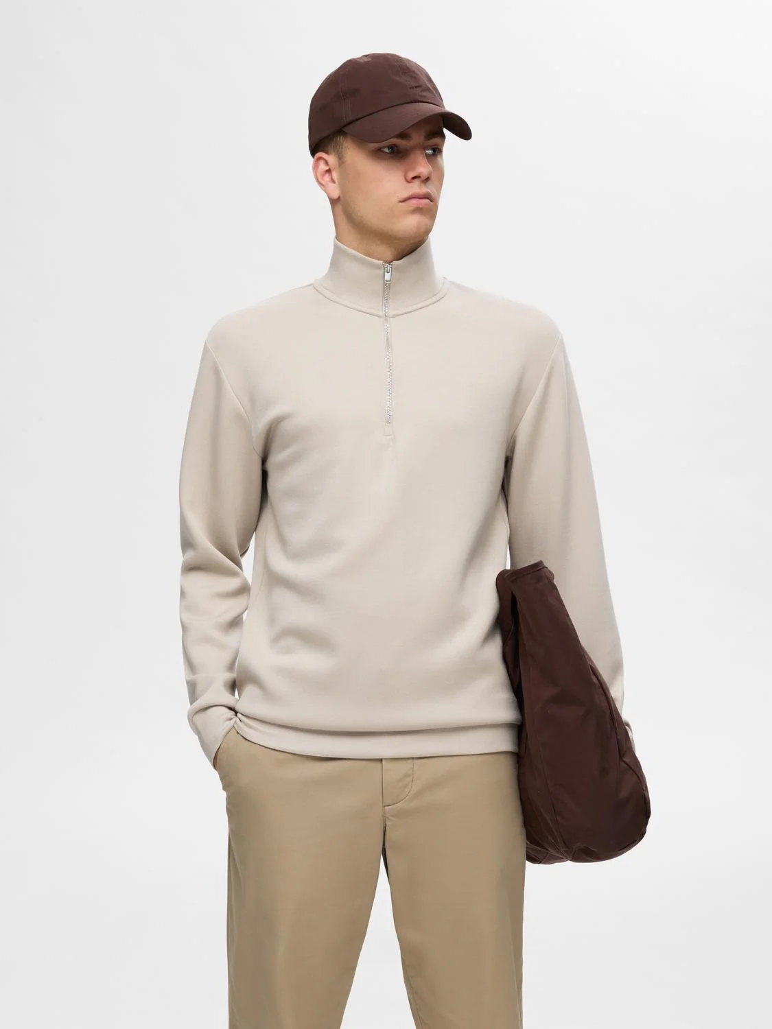 Emanuel soft zip high neck - pure cashmere - Image 3