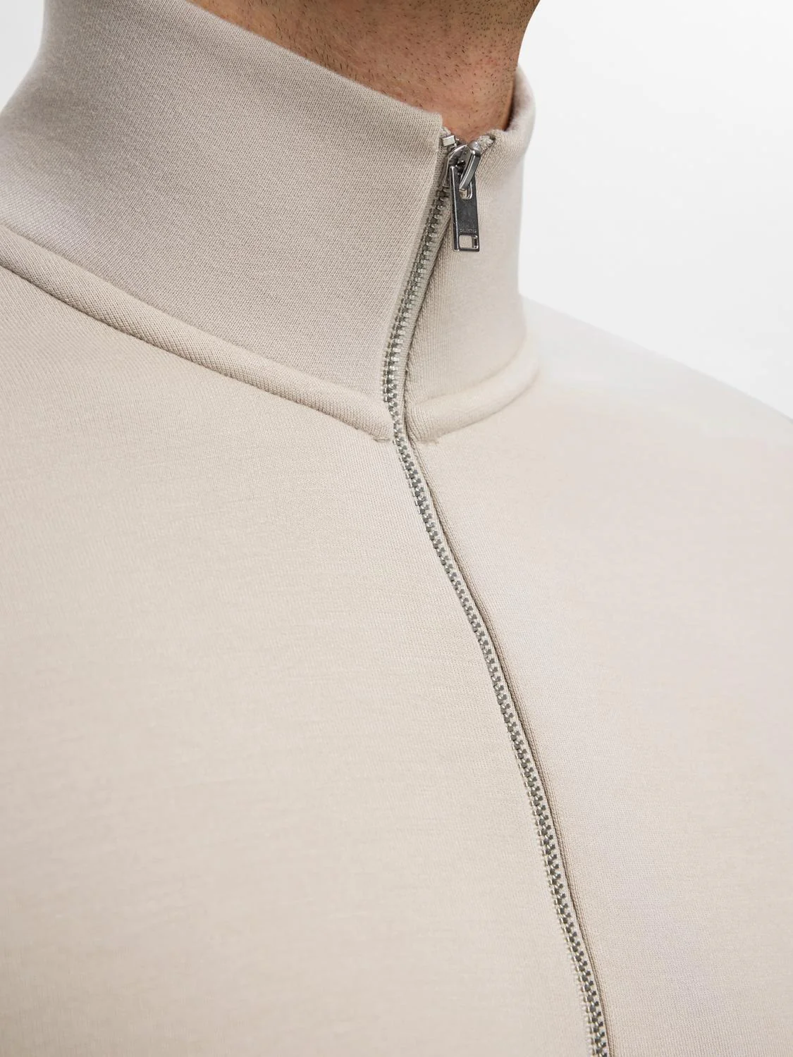 Emanuel soft zip high neck - pure cashmere - Image 5