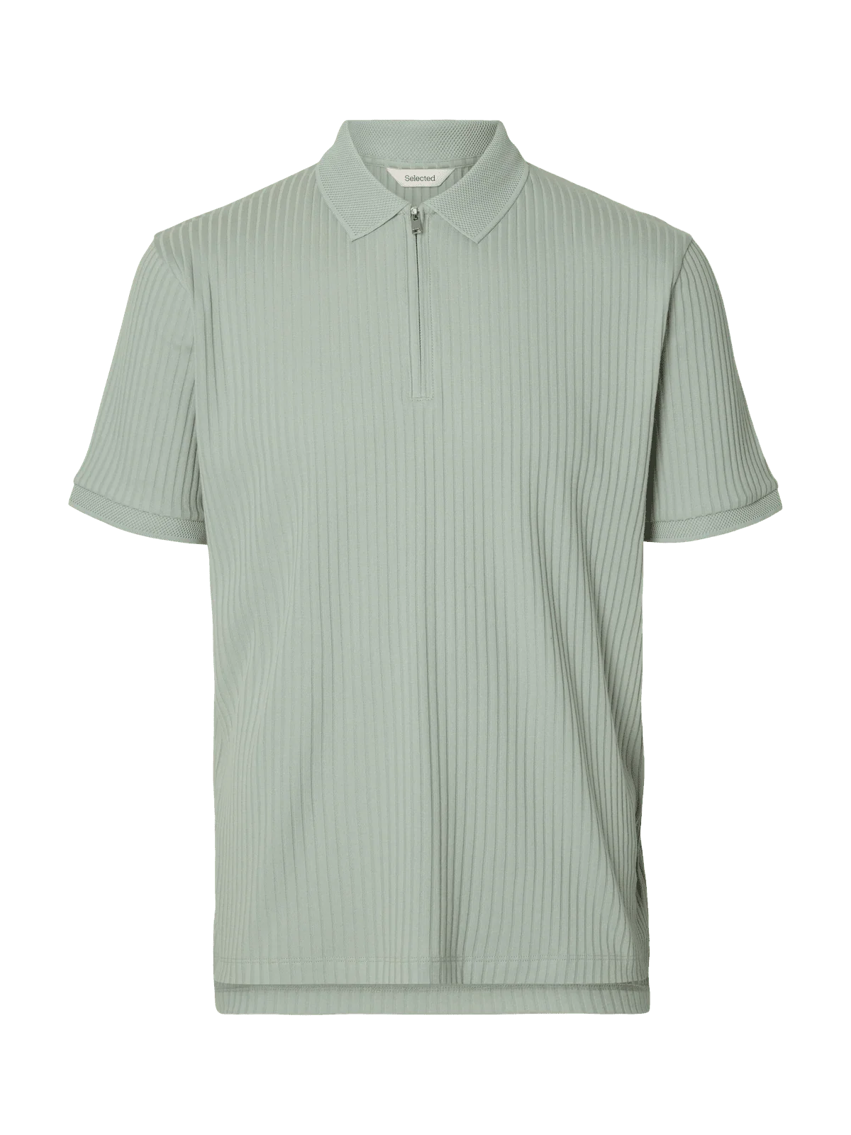Fave structure polo t-skjorte - aqua gray