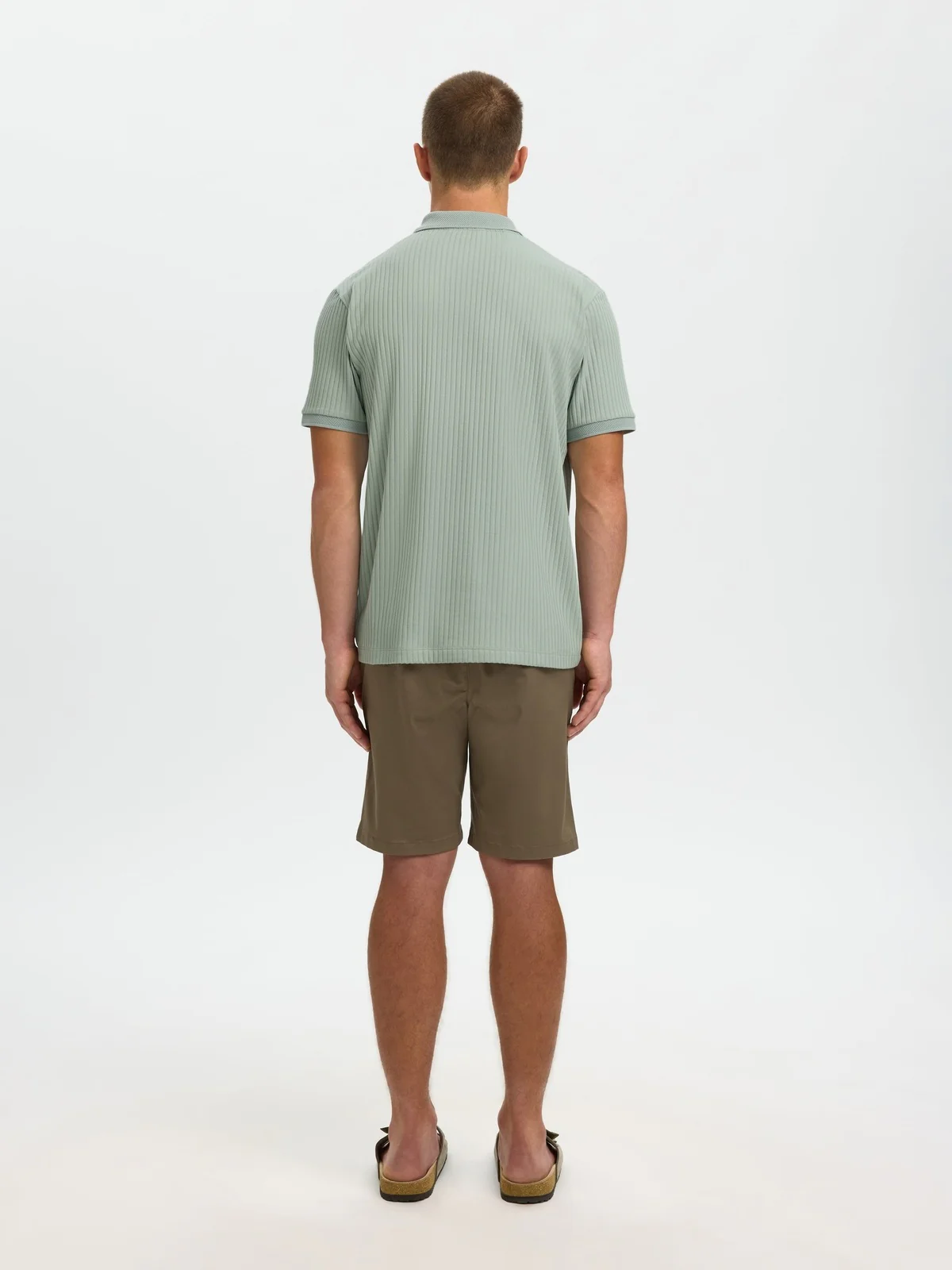 Fave structure polo t-skjorte - aqua gray - Image 3