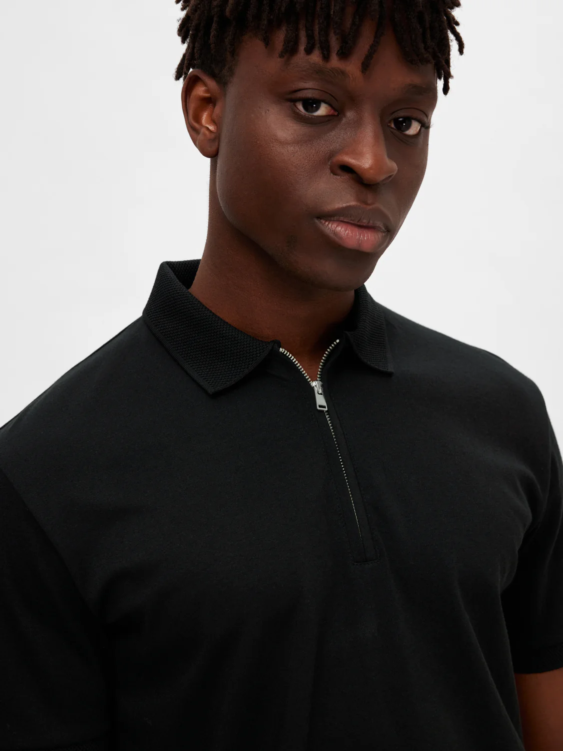 Fave zip polo - black - Image 6