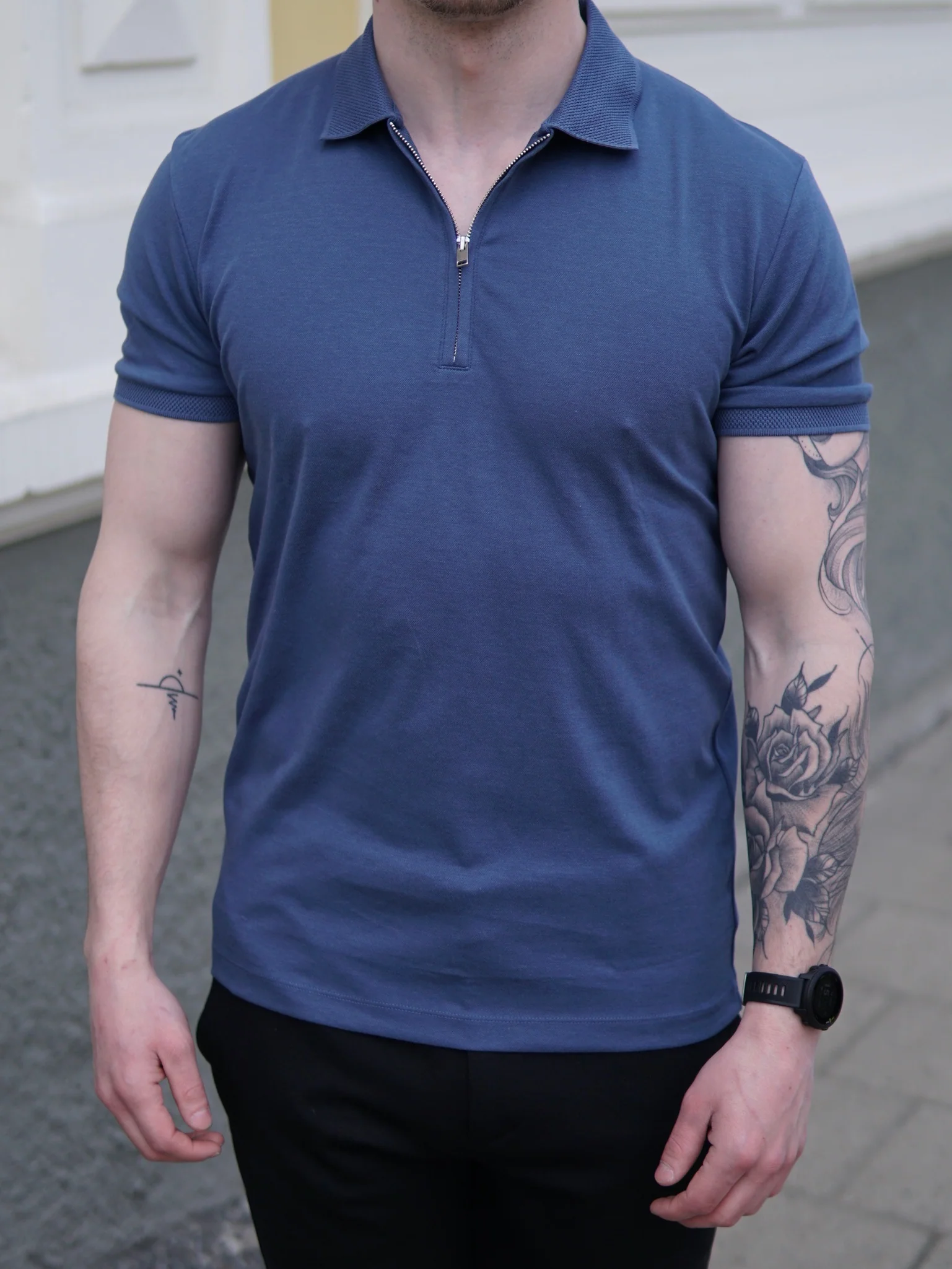 Fave zip polo - sky captain - Image 2