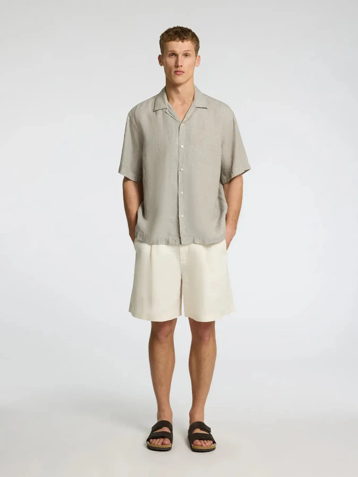 Kylian lin skjorte resort - vetiver - Image 3