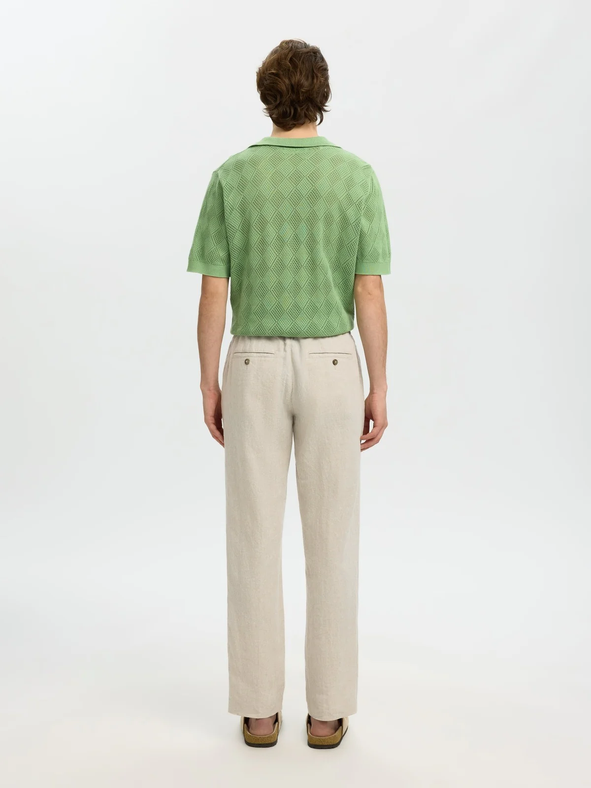 Leroy straight lin bukse - pure cashmere - Image 5