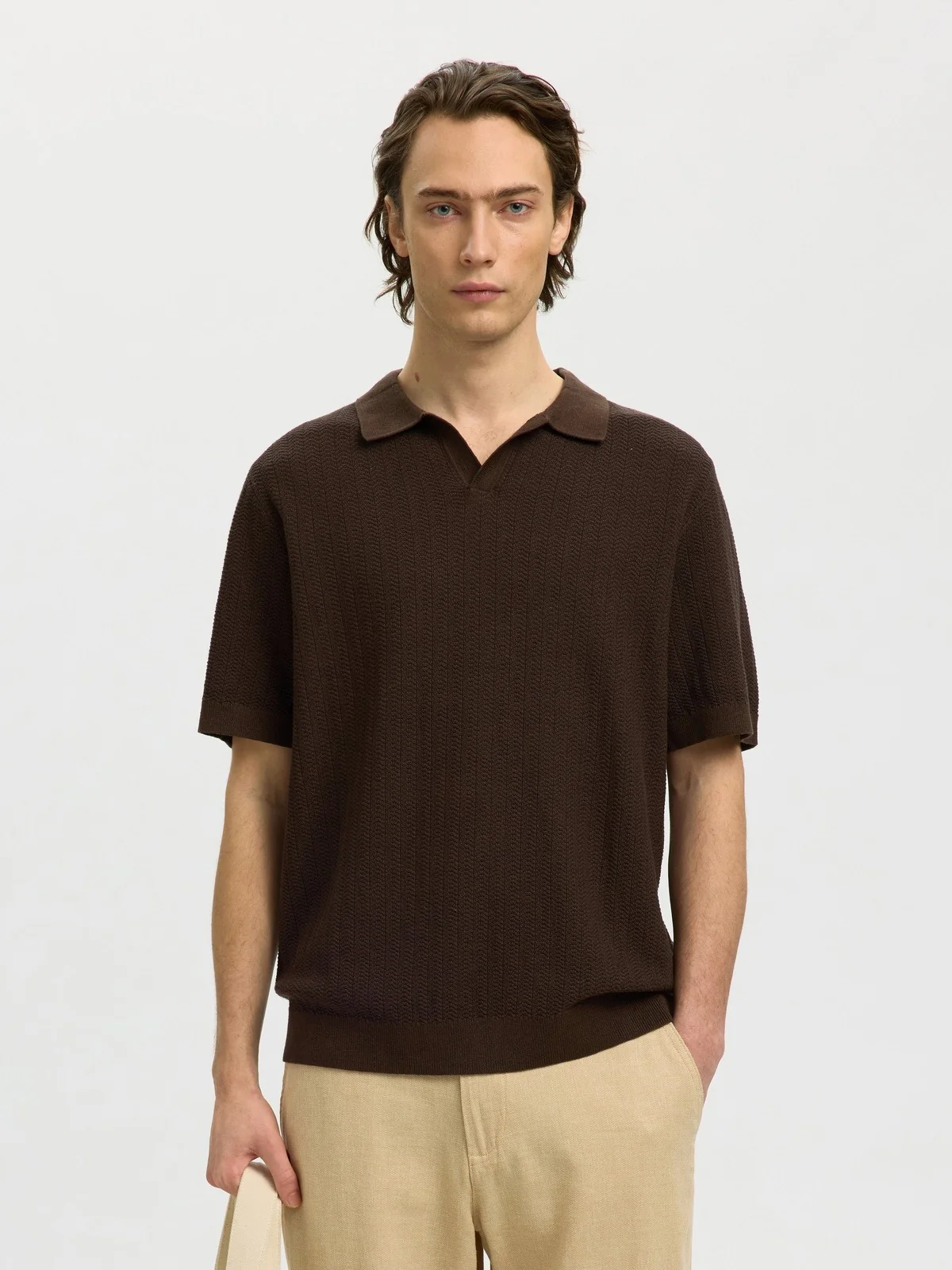 Mattis lin blend polo t-skjorte - delicioso - Image 2
