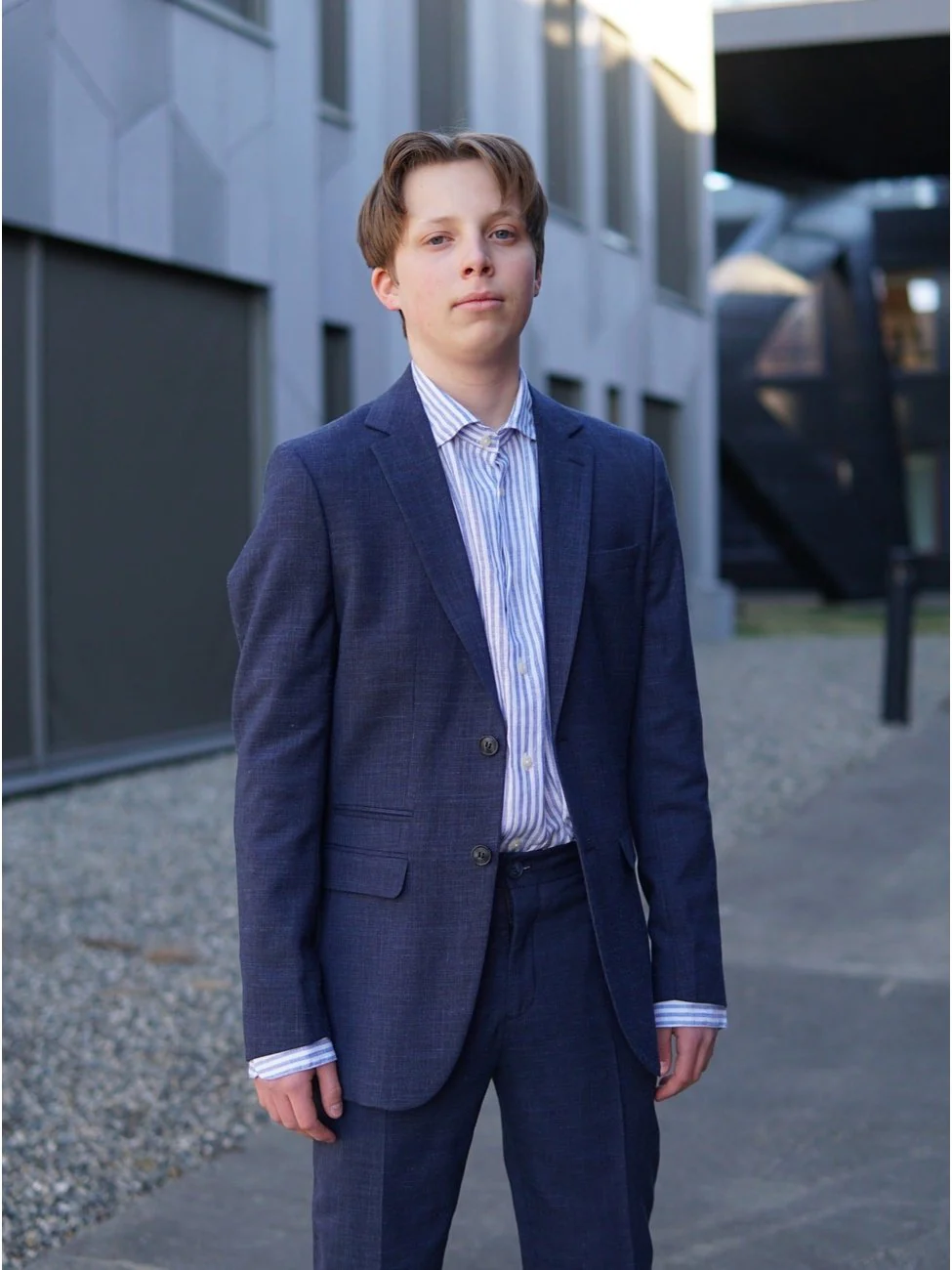 Oasis lin blazer - dark navy - Image 3
