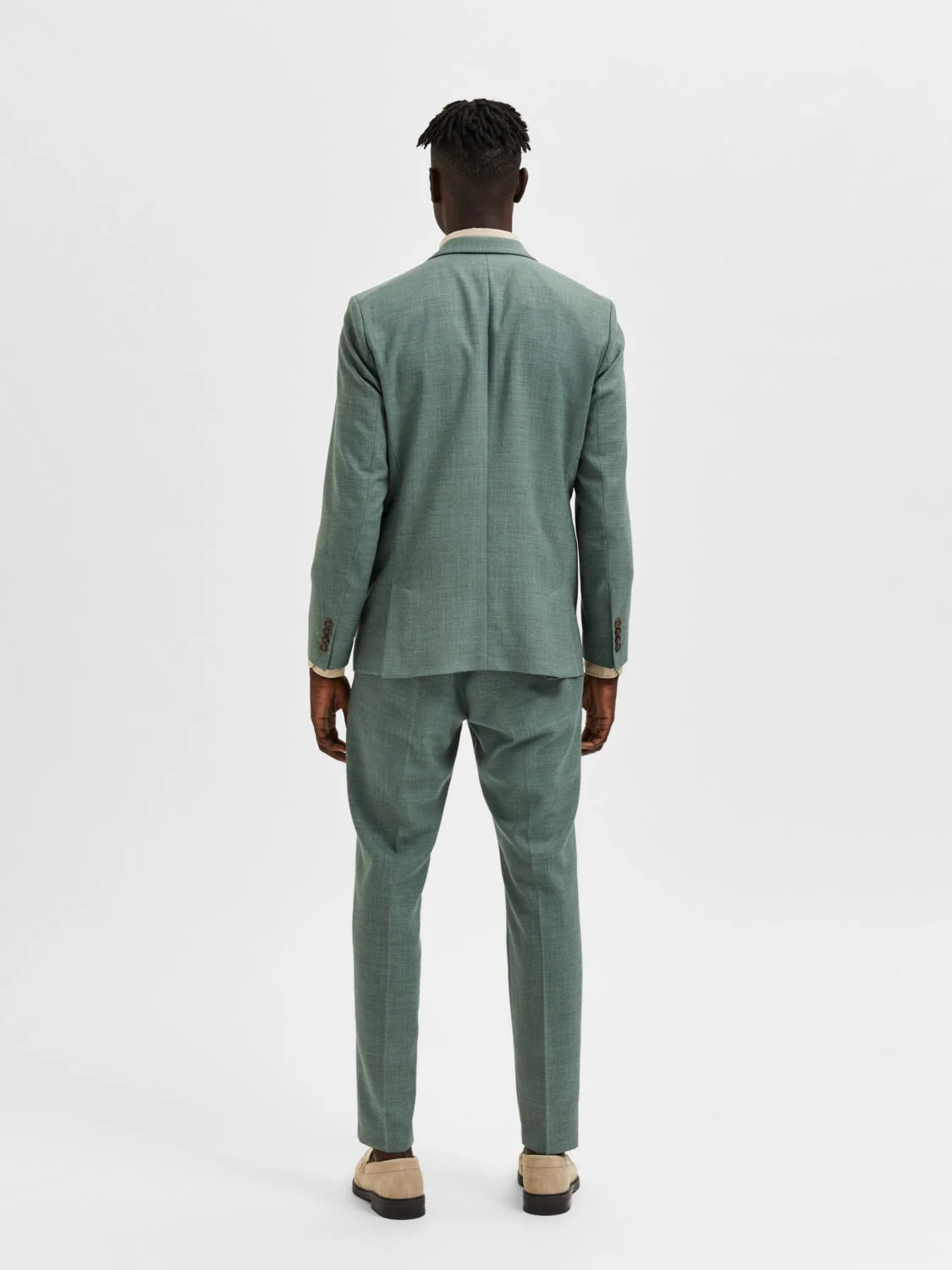 Oasis lin blazer - light green melange - Image 6