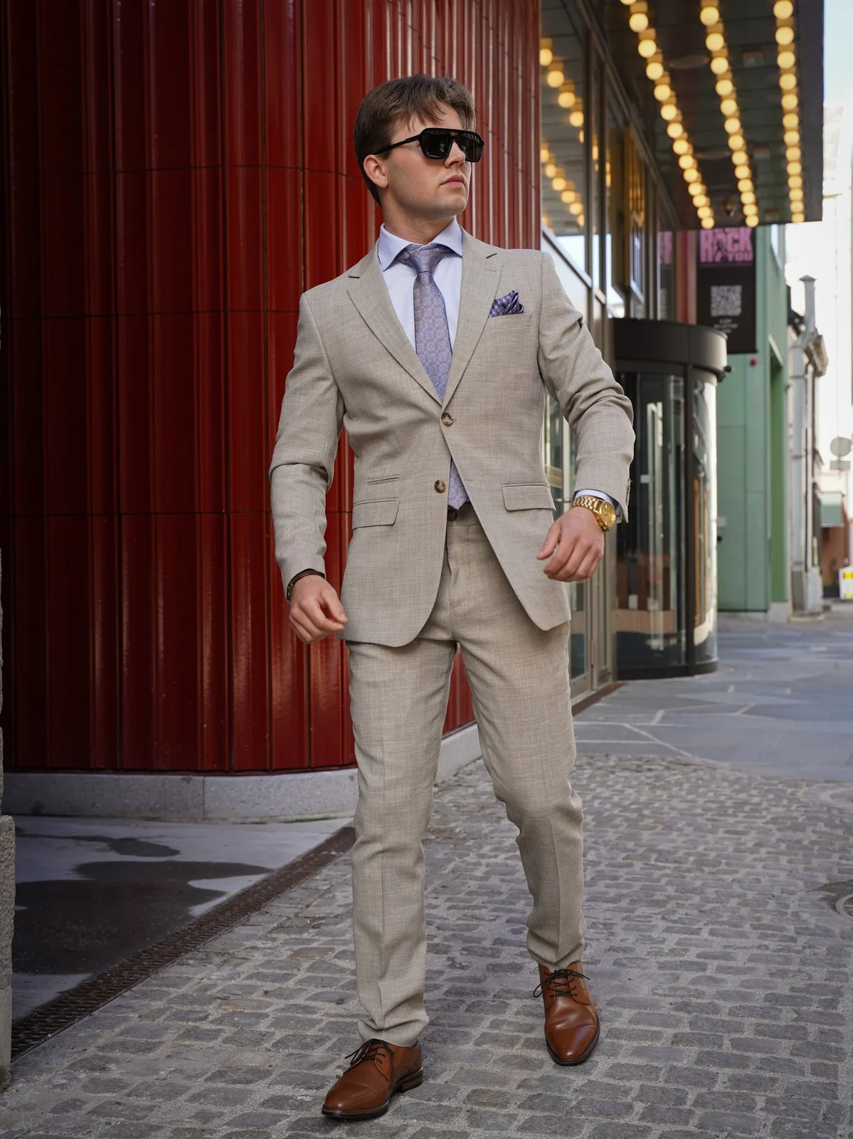 Oasis lin blazer - sand - Image 5