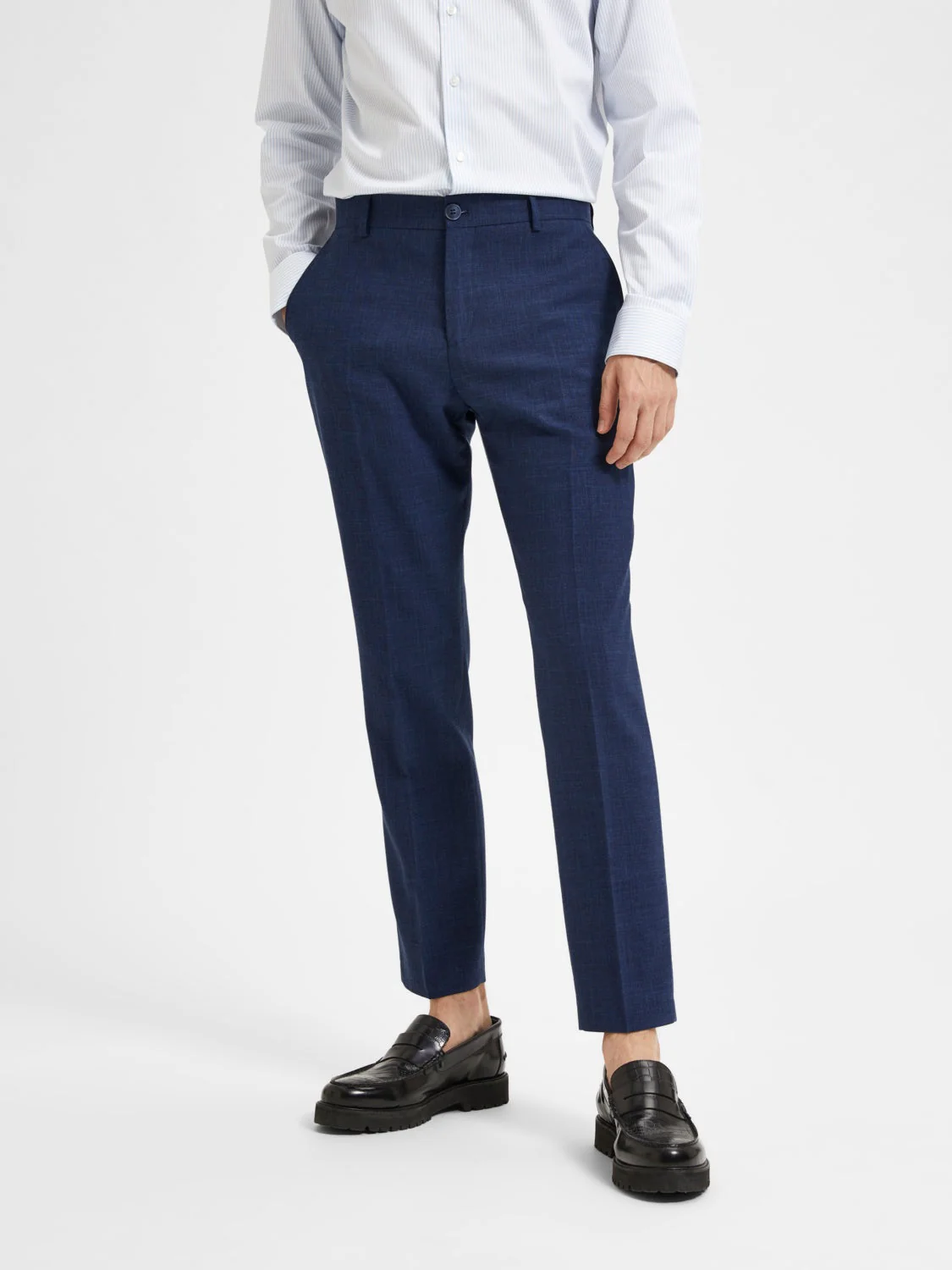 Oasis lin dressbukse - dark navy - Image 2