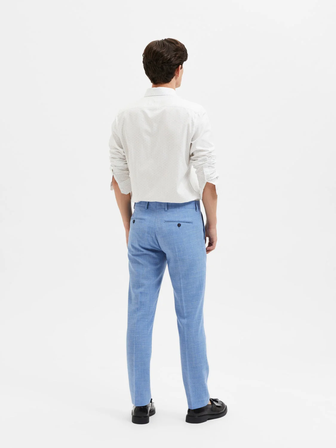 Oasis lin dressbukse - light blue - Image 6