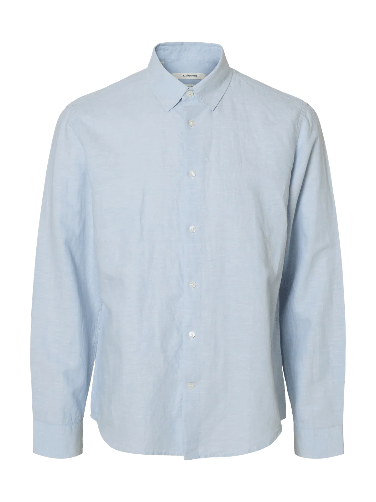 Regclaus clay linenblend skjorte - dusty blue