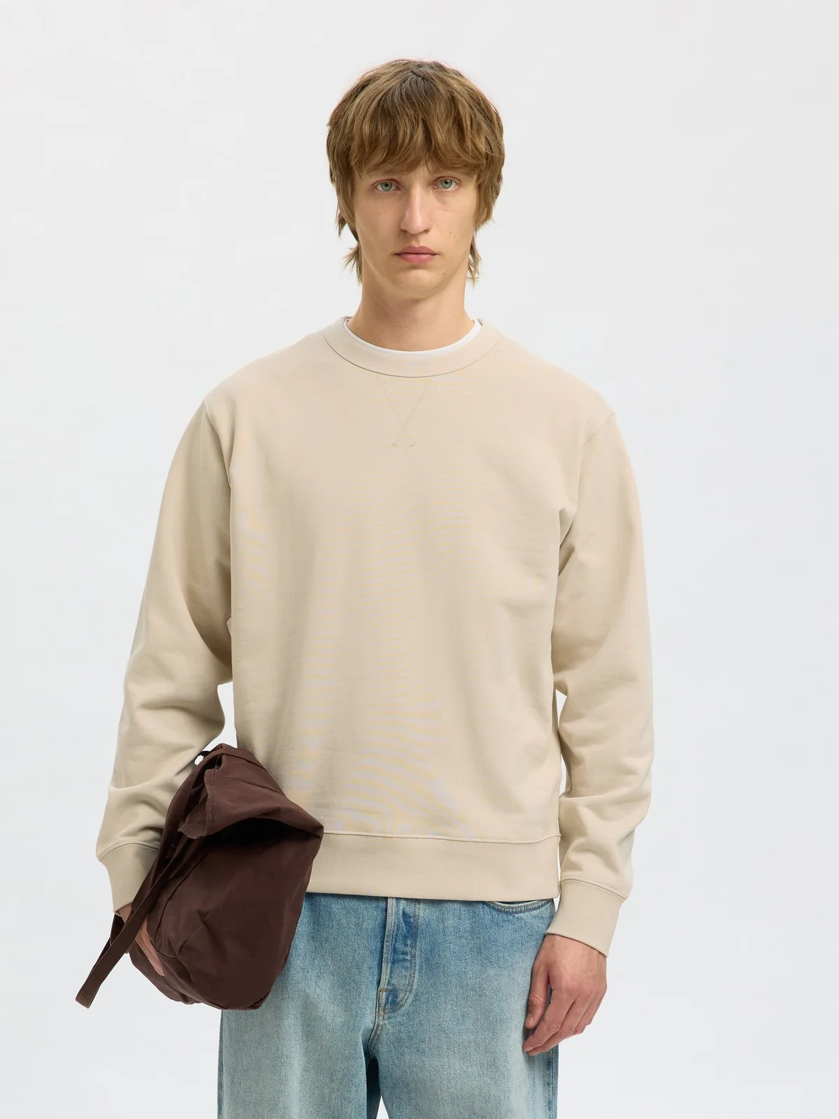 Relaxluke sweat crew neck - oatmeal - Image 3