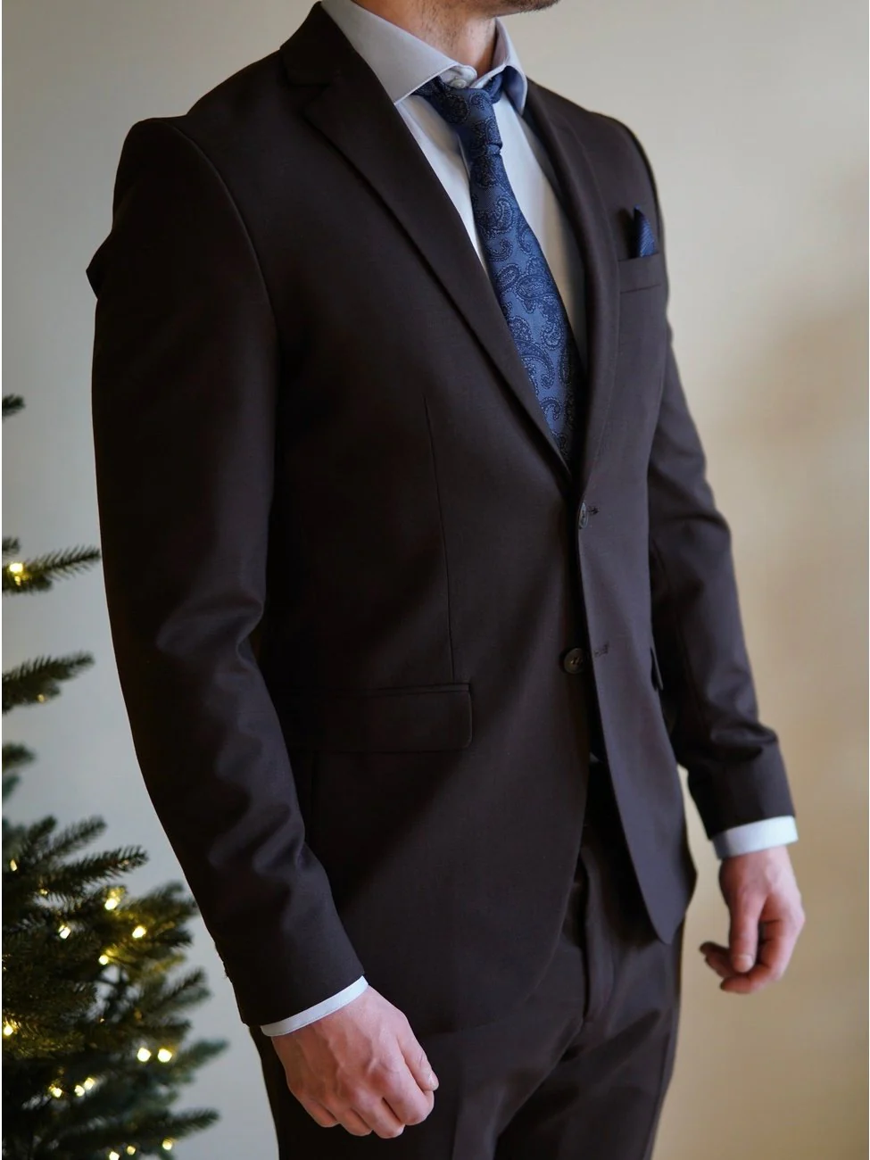 Slim elon blazer - brown stone - Image 5