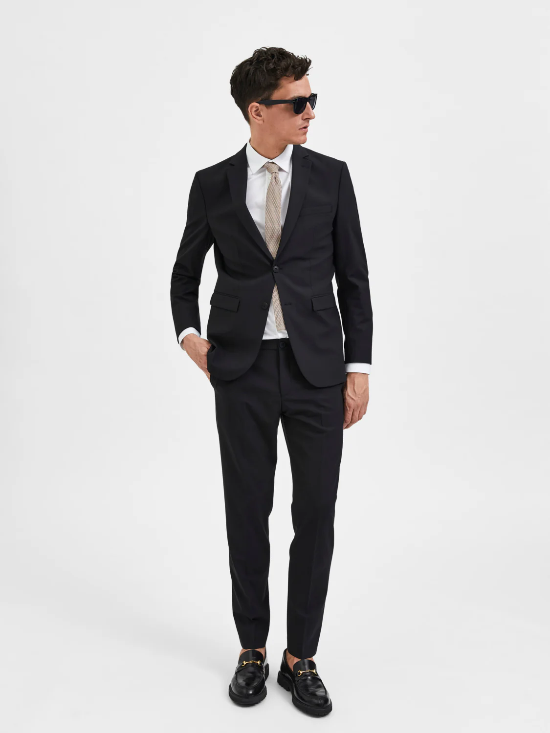 Slim elon dressbukse - black - Image 10