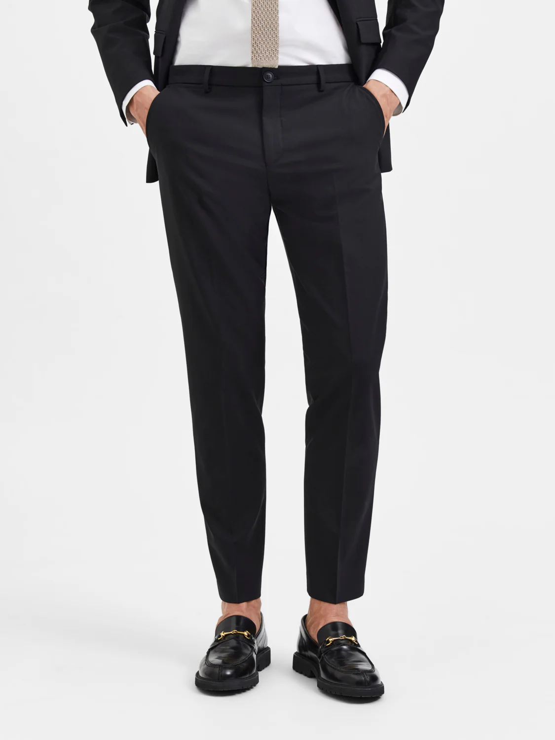 Slim elon dressbukse - black - Image 5