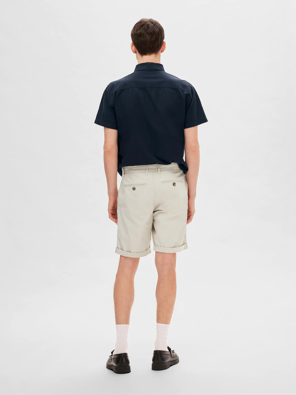Slim luton flex shorts - pure cashmere - Image 4