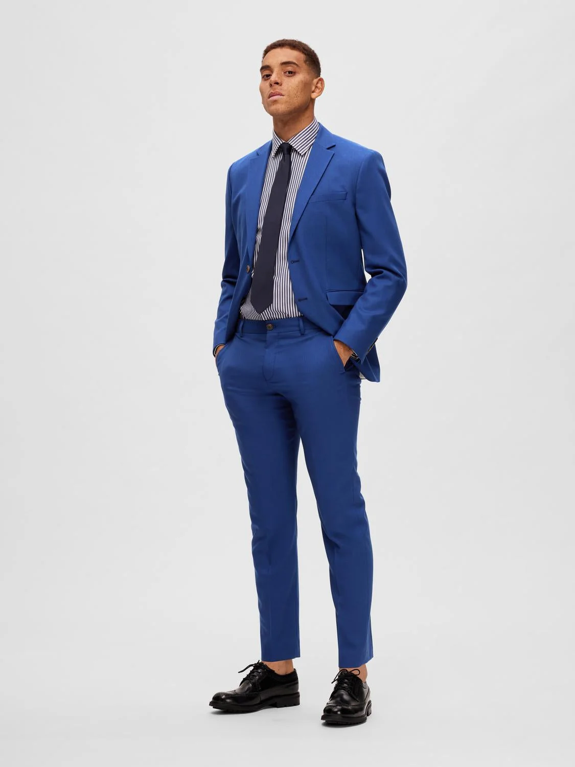 Slim neil dressbukse - blue depths - Image 2