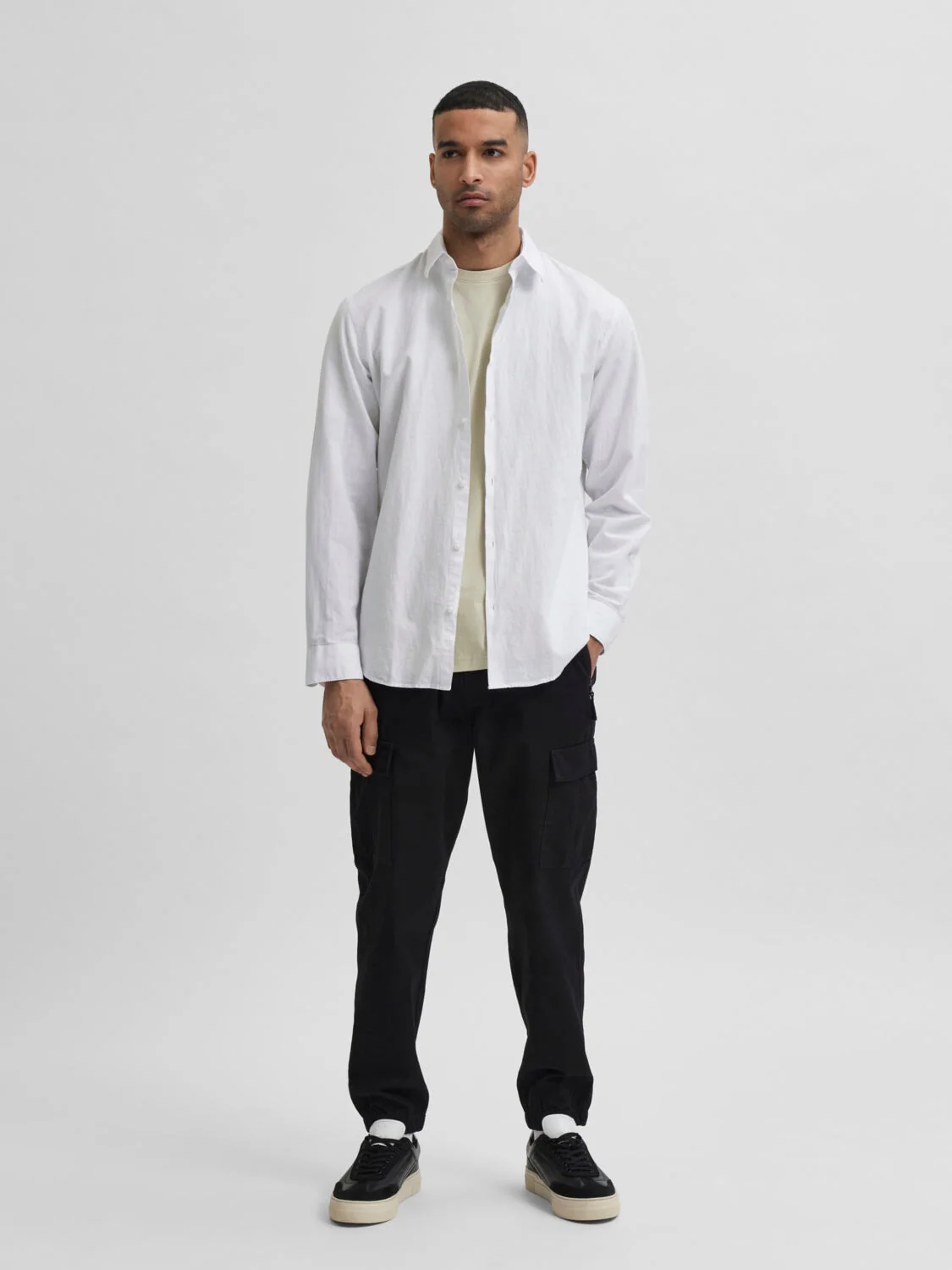 Slim new sun skjorte - white - Image 4
