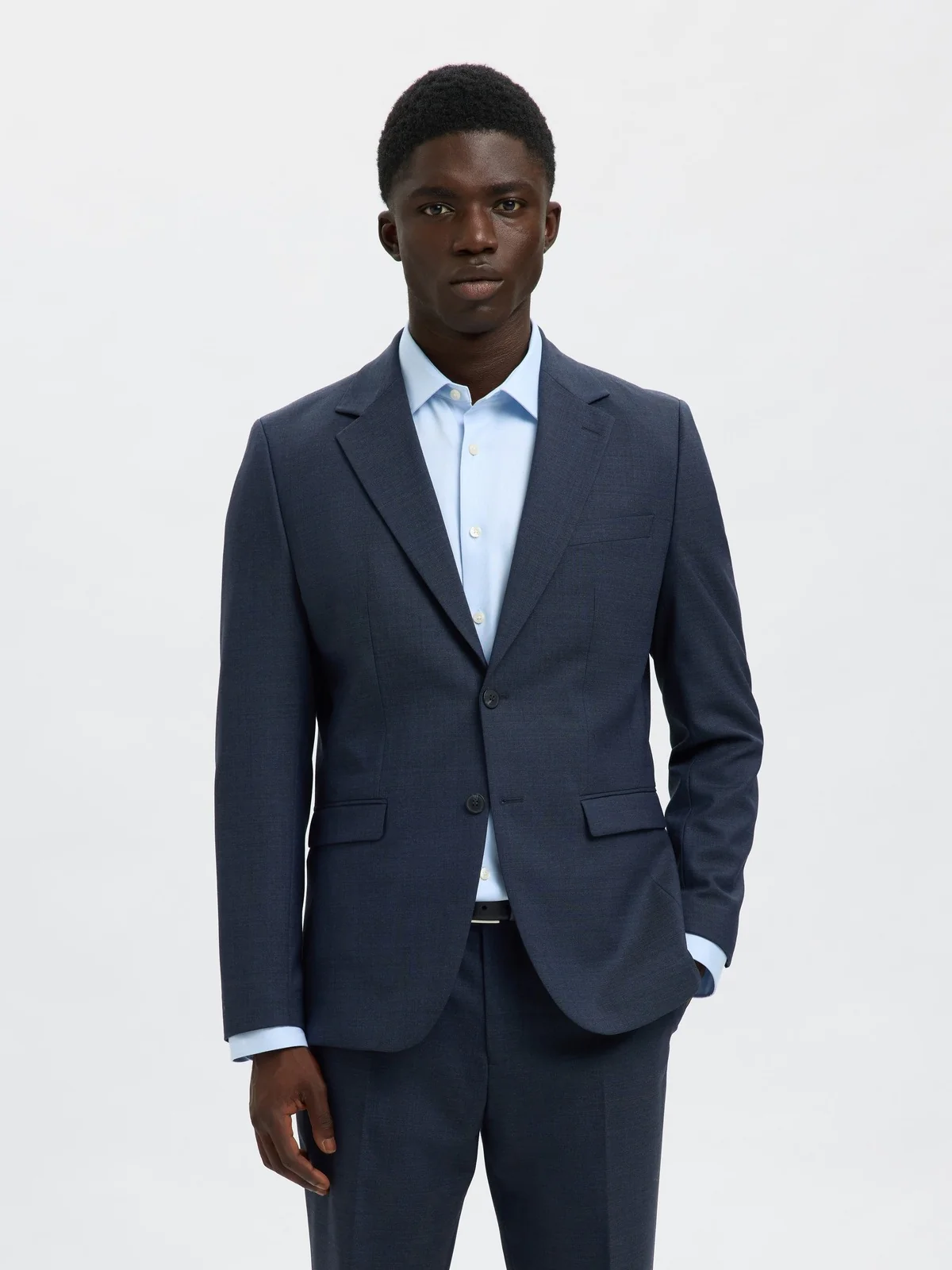 Slim theo ull blazer - sky captain - Image 3