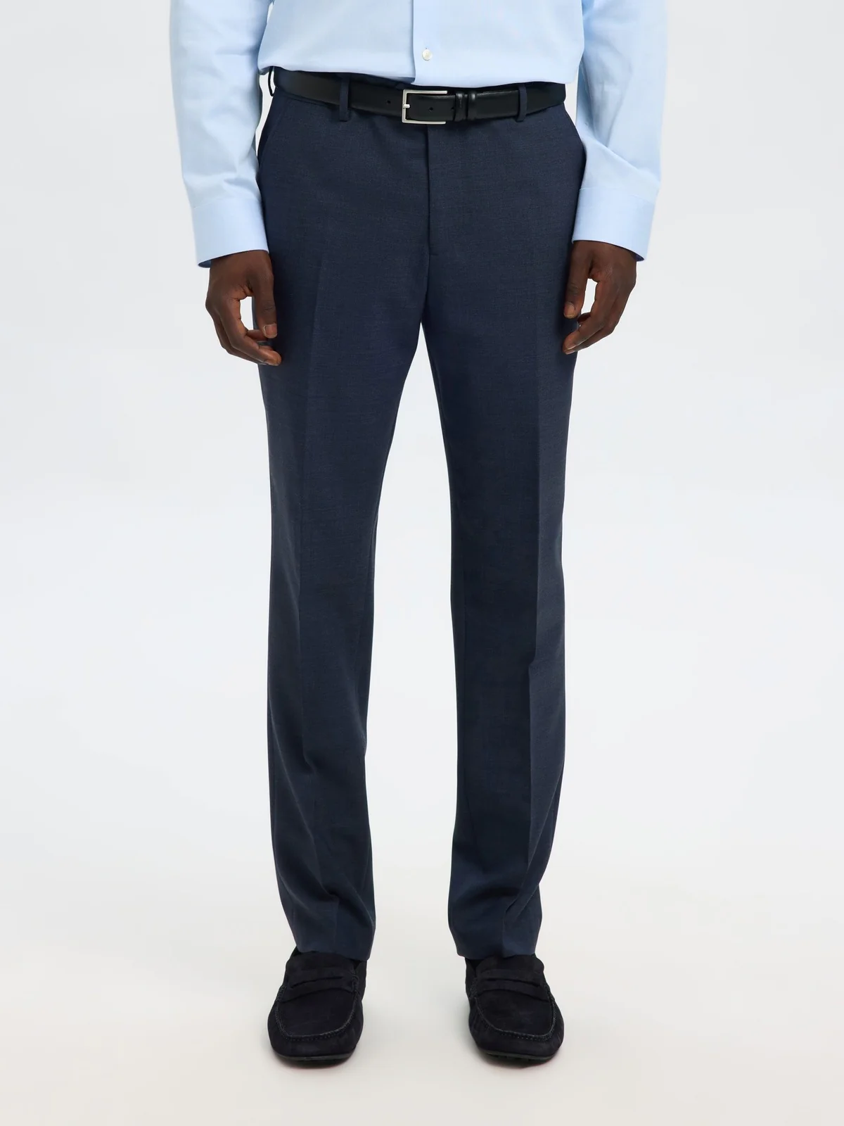 Slim theo ull dressbukse - sky captain - Image 2