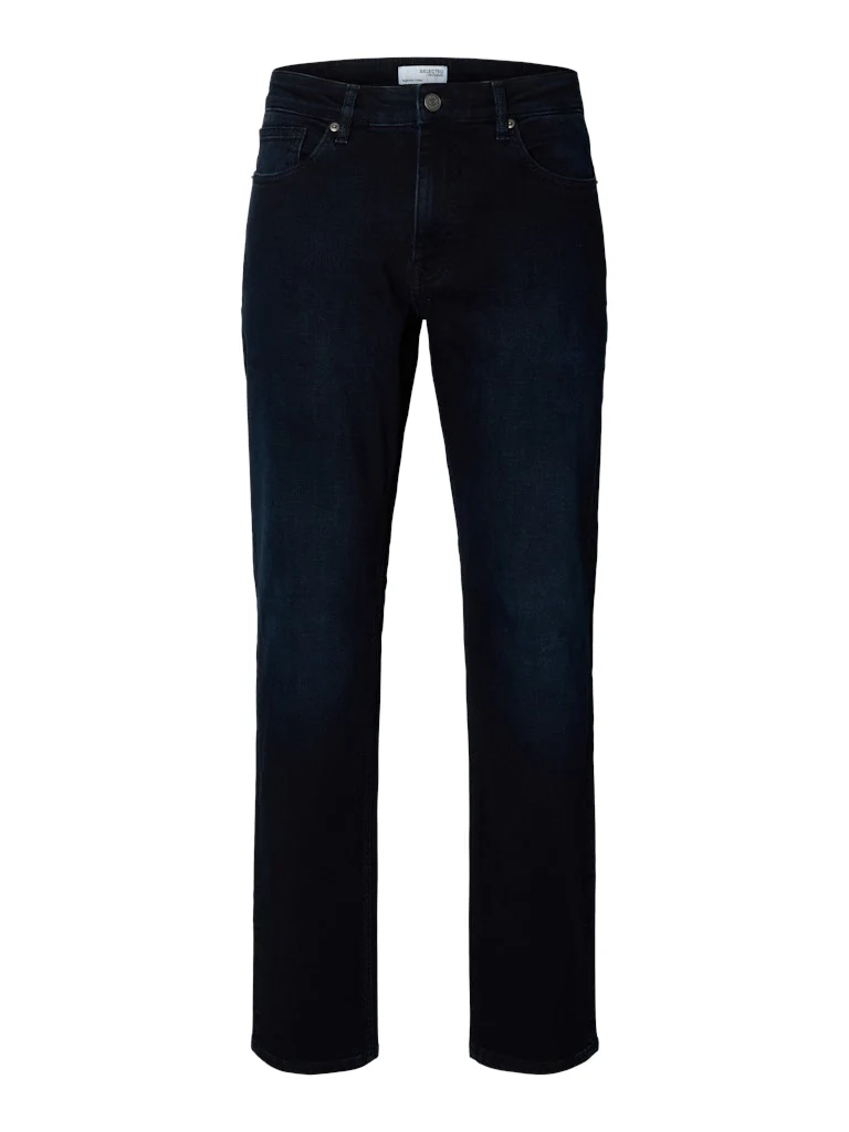 Straight cleo flex jeans - blue black denim