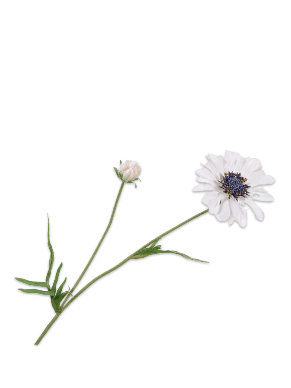 Daisy stem 55cm decor - cream