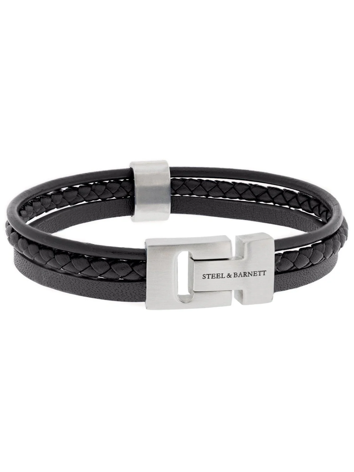 Leather bracelet casual cole - black - Image 3
