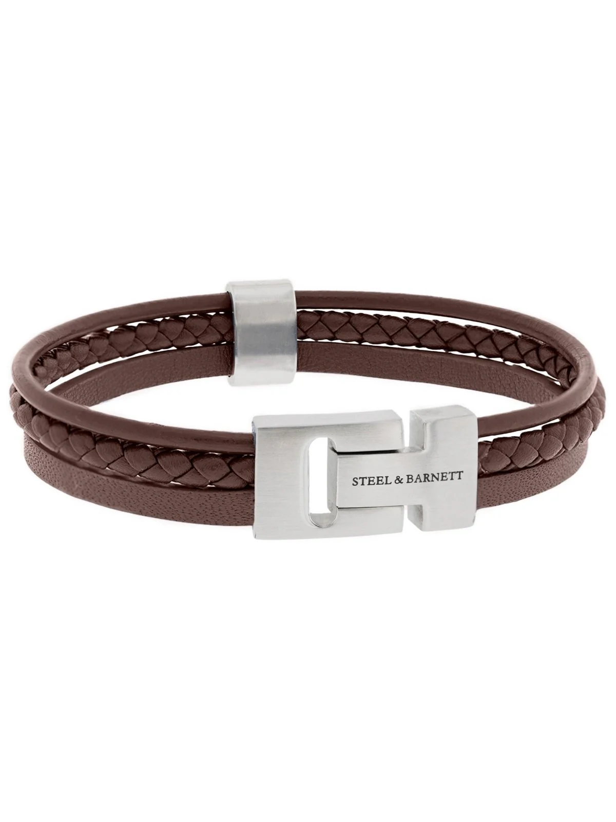 Leather bracelet casual cole - brown - Image 4