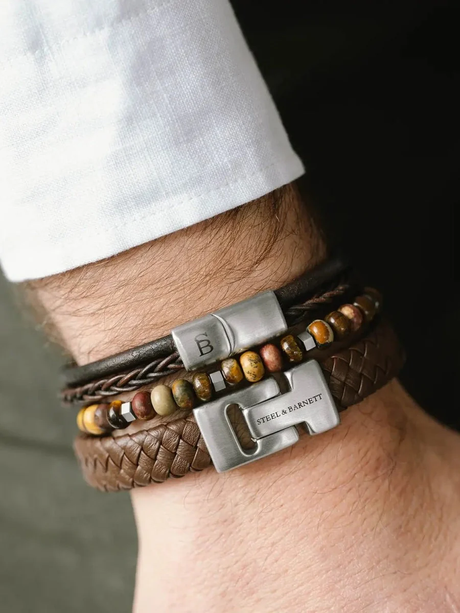 Stones bracelet cyrus - terracotta - Image 3