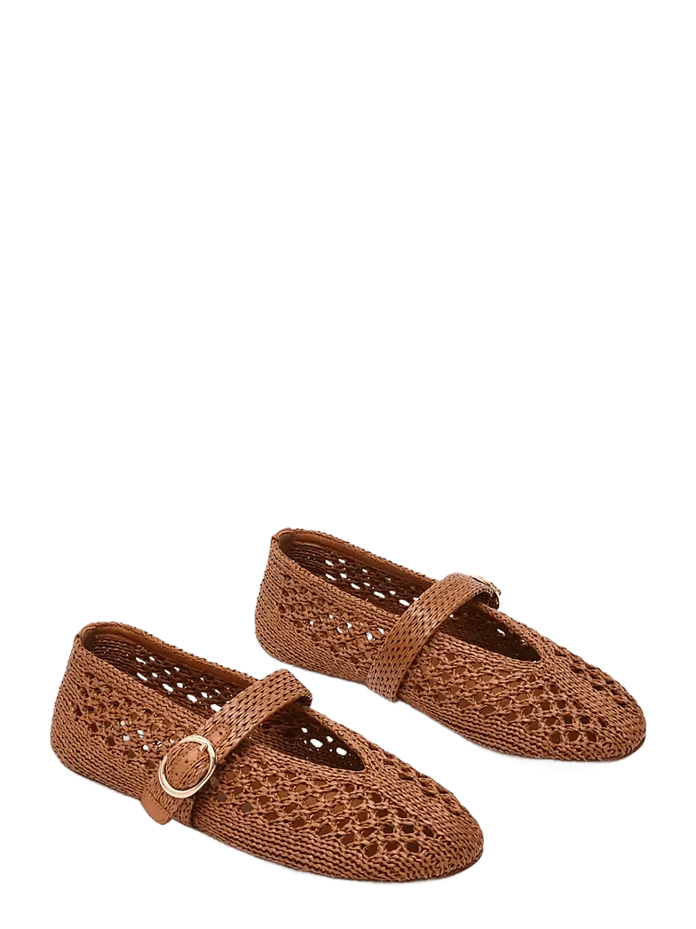 Alara ballerina sko - cashew
