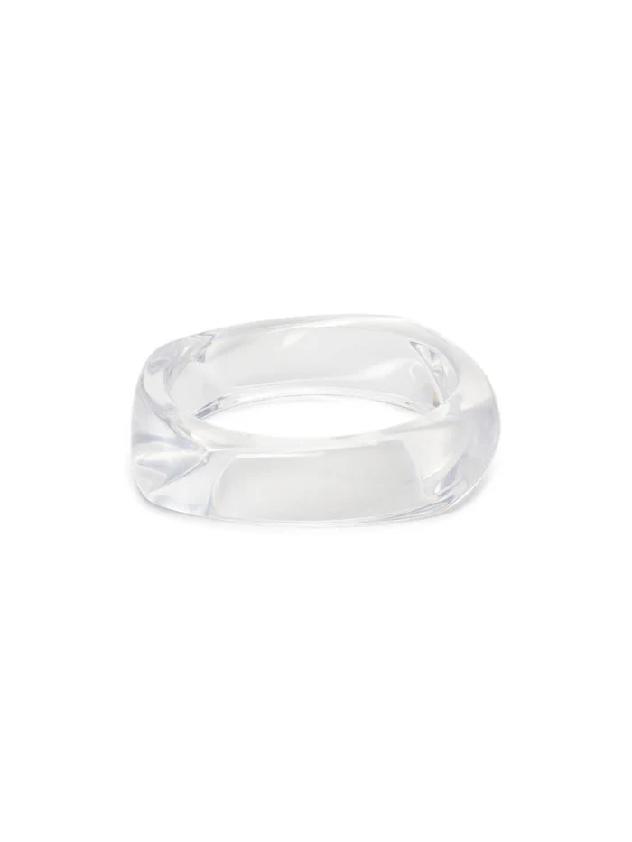 Chunky bangle - clear