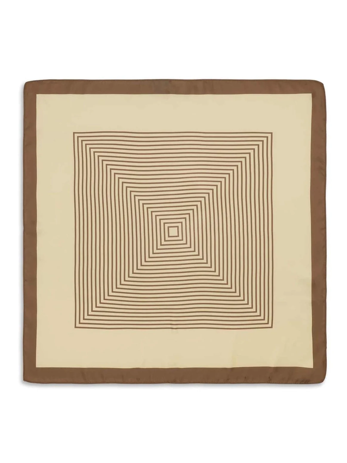 Classic patterned scarf - brown/beige