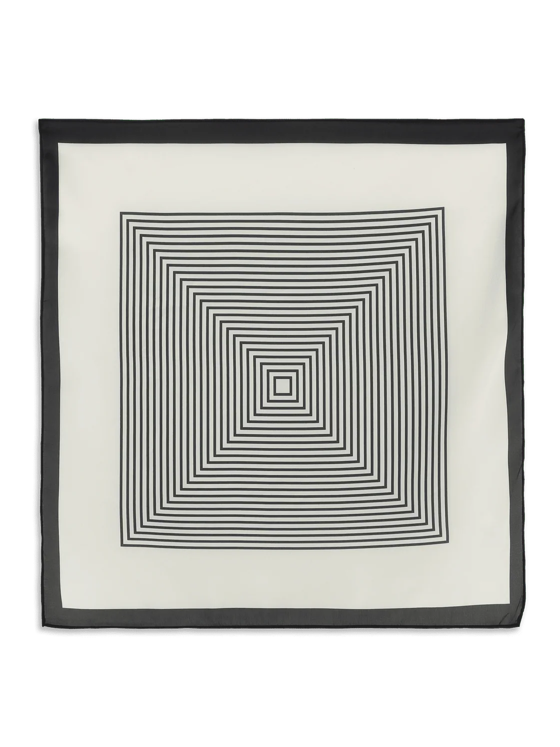 Classic patterned skjerf - white/black