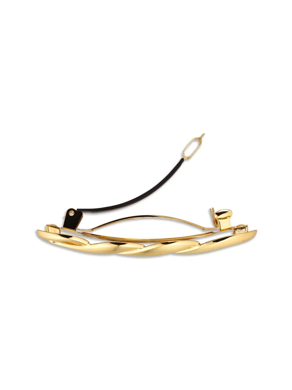 Glossy twisted hair clip - golden - Image 3