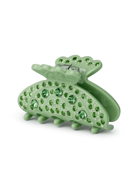 Helen bloom mini hårklype - green