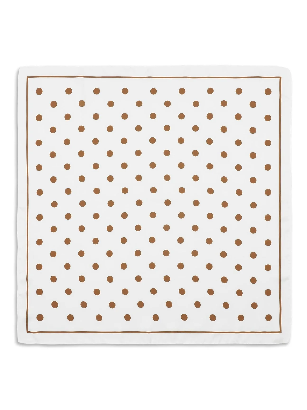 Polka dot scarf - brown