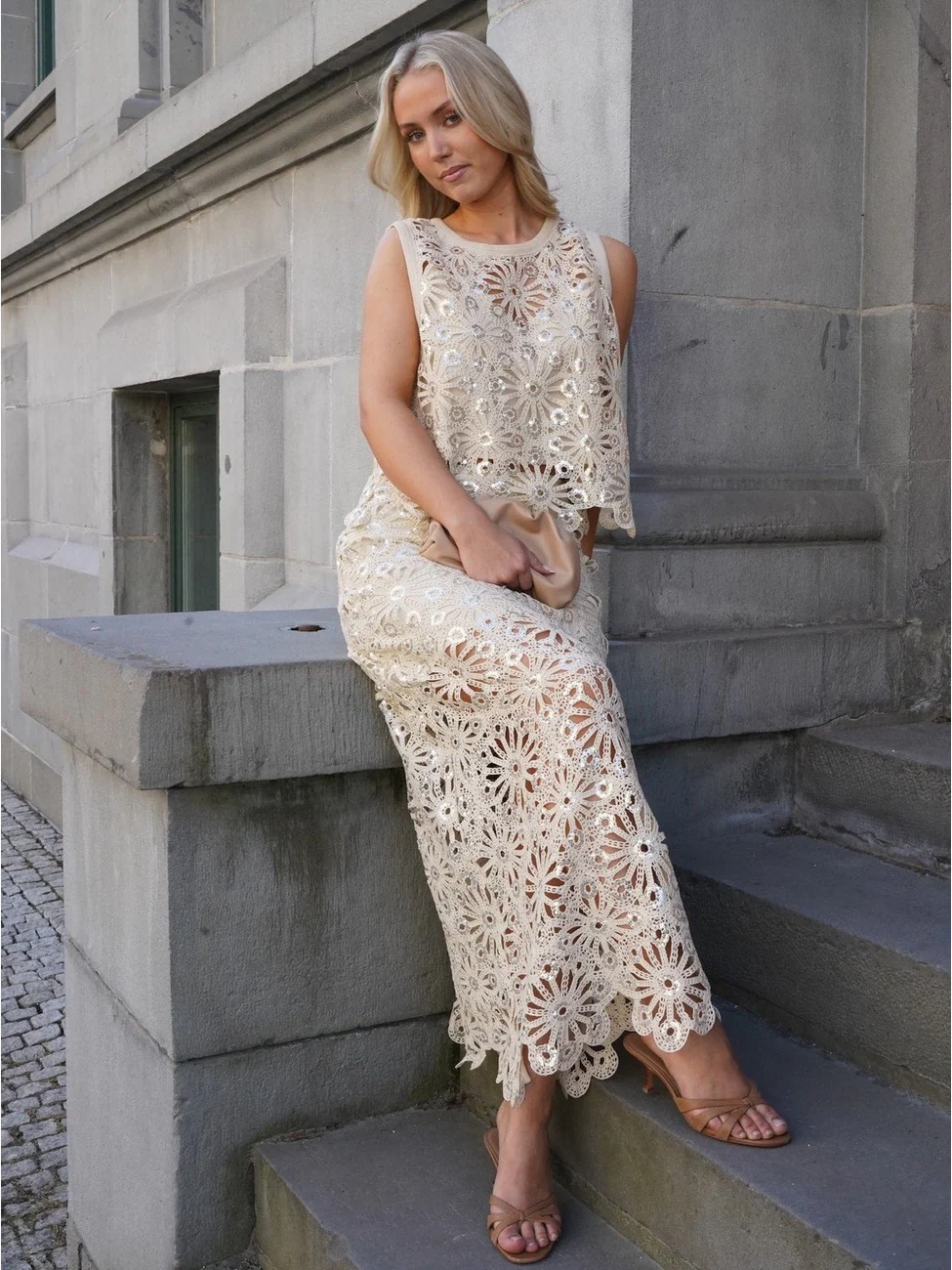 Jupe fanny skjørt - beige - Image 2
