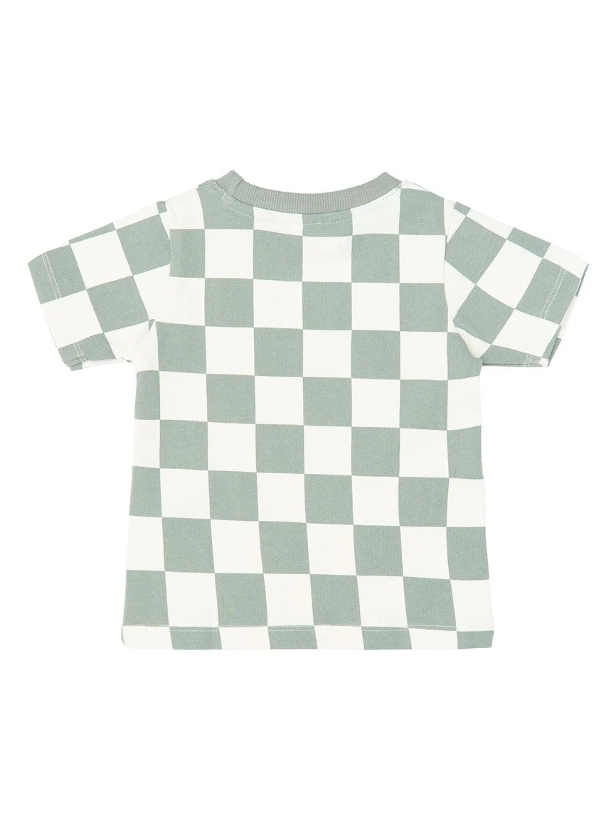 SEBASTIAN T-SKJORTE - Aqua Gray - Image 4