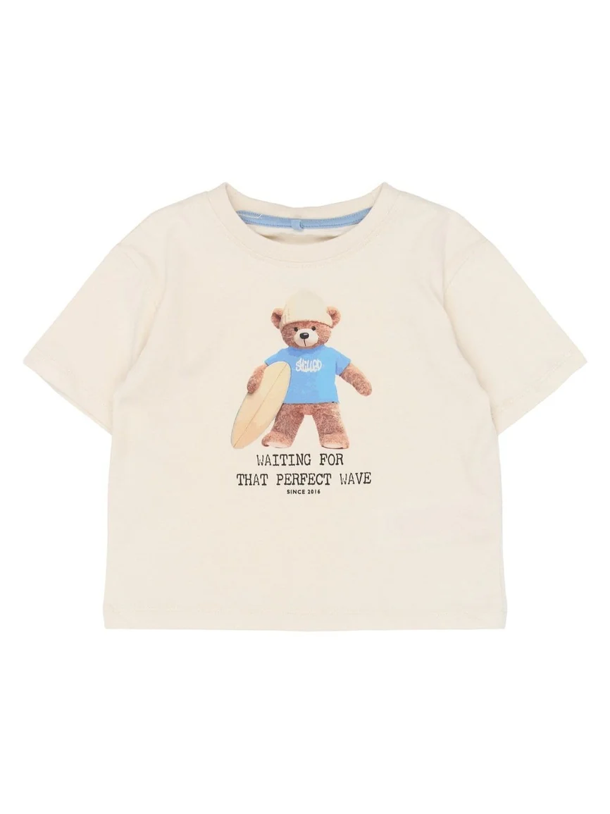 TED OS T-SKJORTE - gardenia - Image 2
