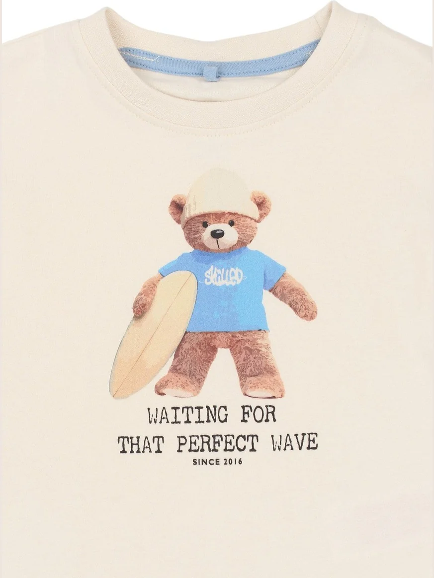 TED OS T-SKJORTE - gardenia - Image 4