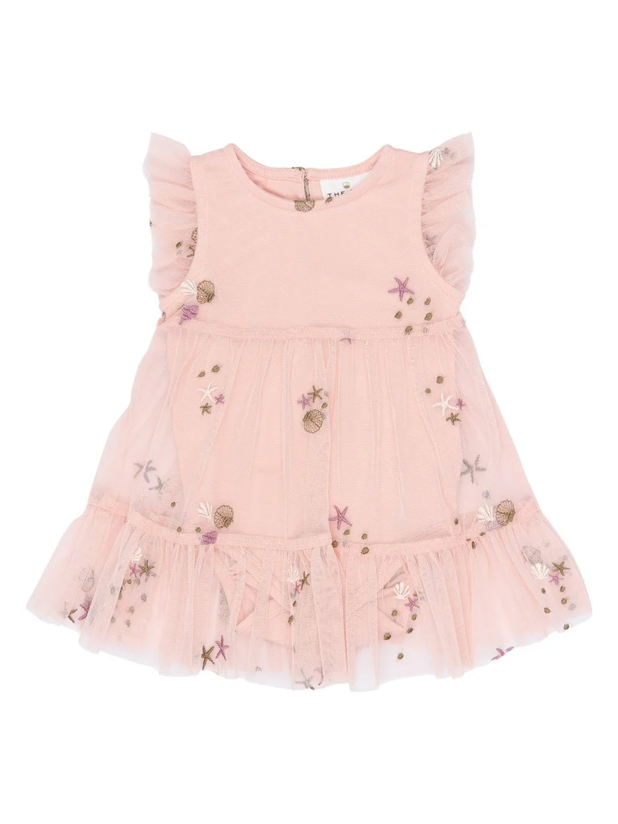 TULLA BODY KJOLE - Peach Whip EMB