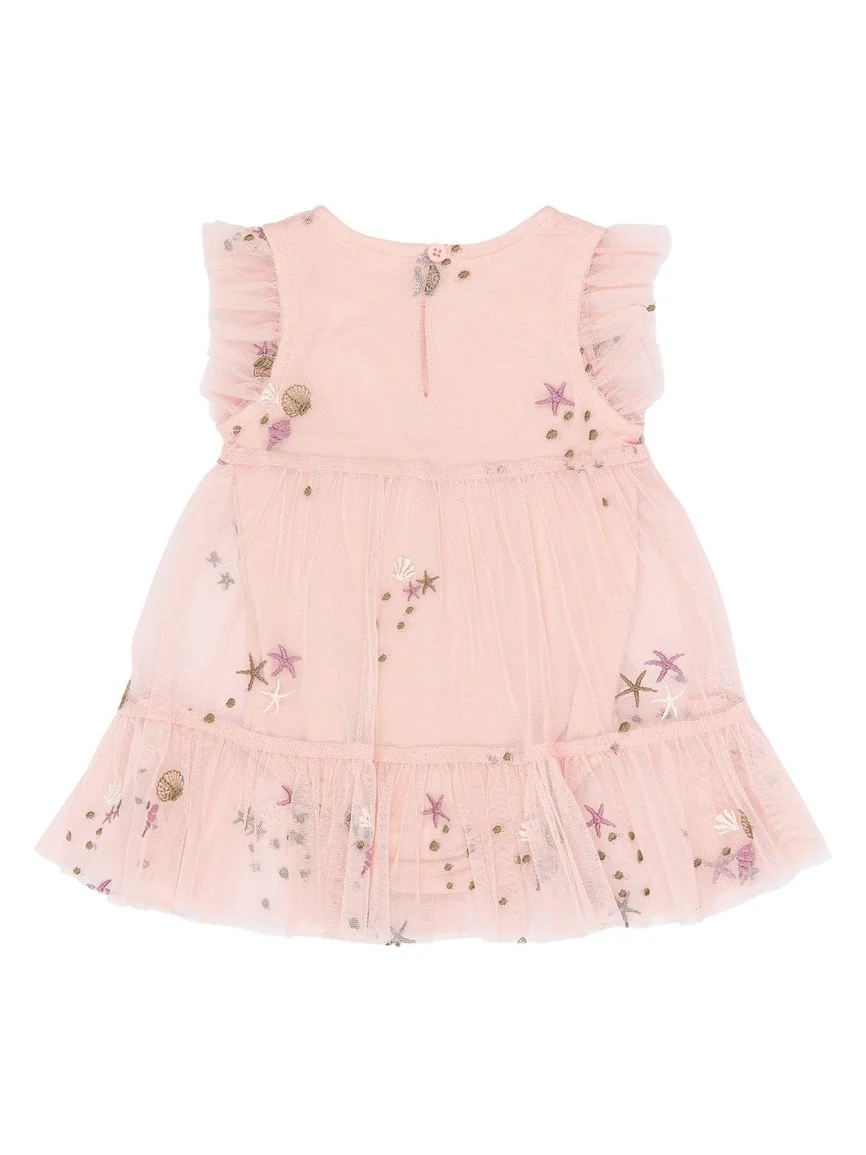 TULLA BODY KJOLE - Peach Whip EMB - Image 2