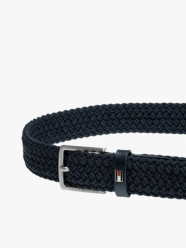 BRAIDED ELASTICATED BELTE - Space Blue - Image 3